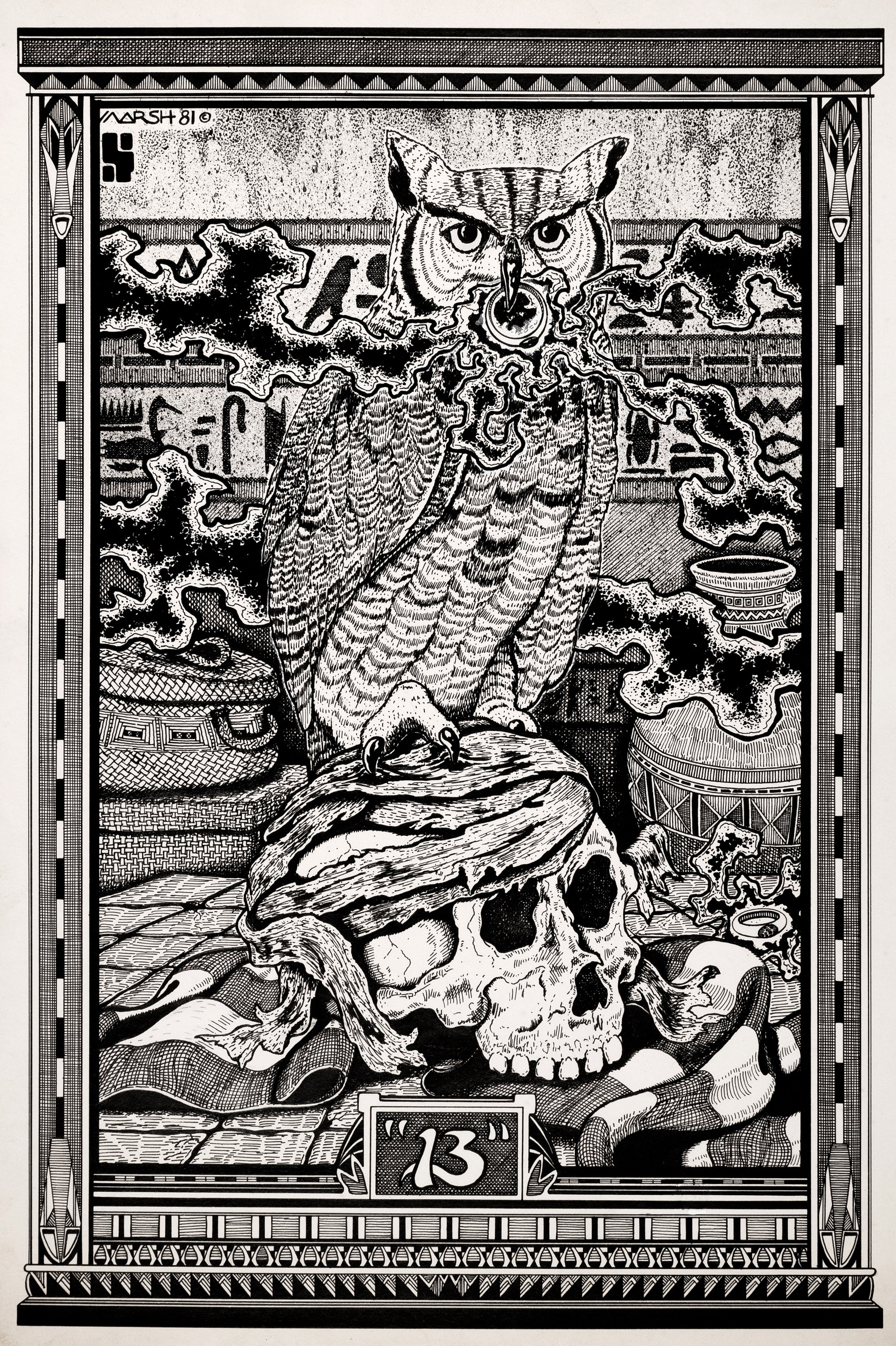 "13"- Underground Comix Illustration