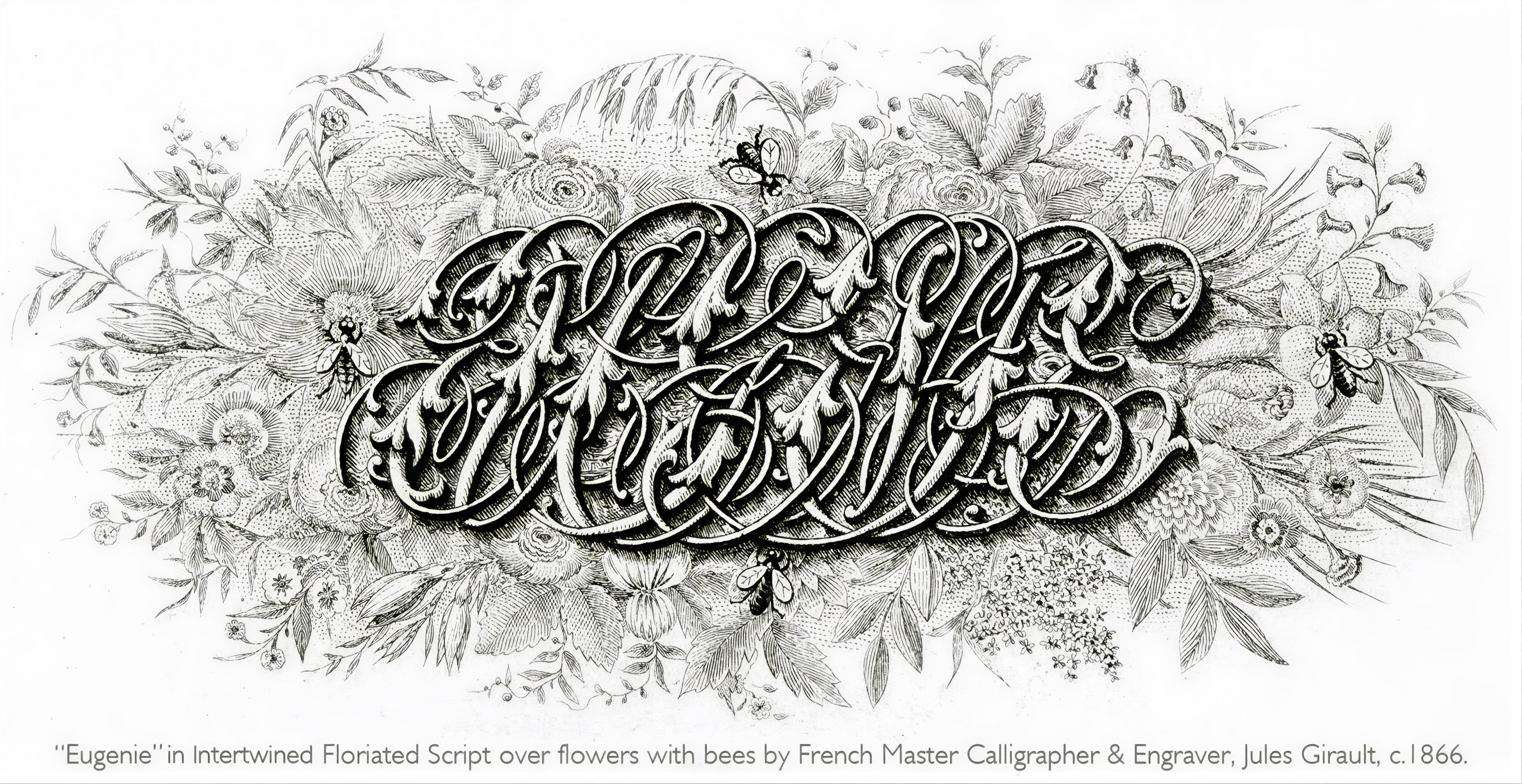 1866-Jules Girault Calligraphy