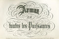 Jules Girault - "Coat Of Arms Of All Power" title page