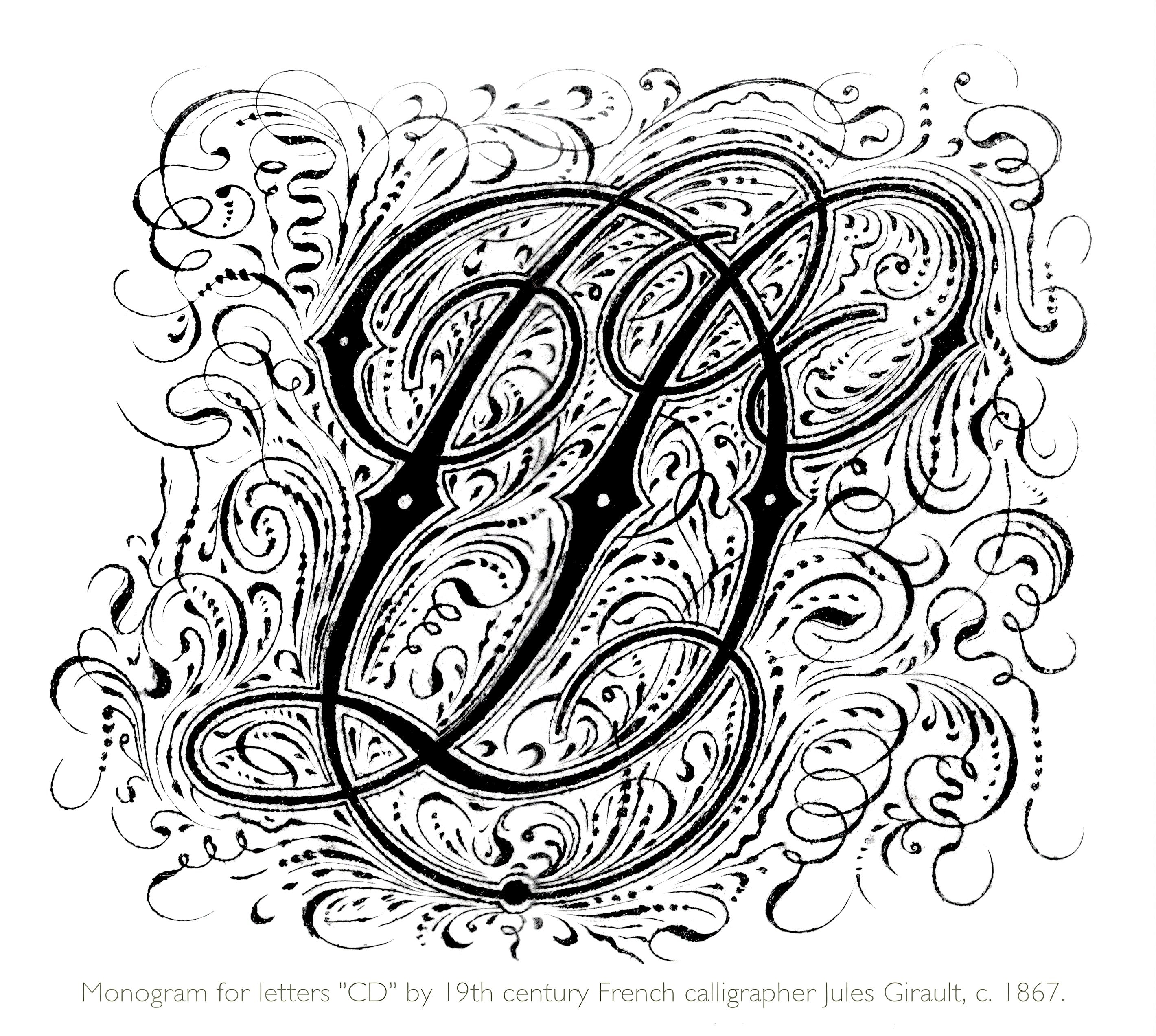 1867 - Jules Girault - "CD" Monogram