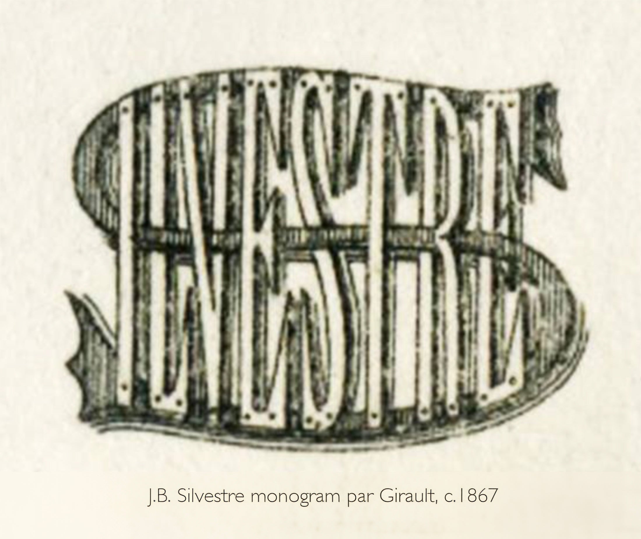1867 - Jules Girault - J.B. Silvestre Monogram