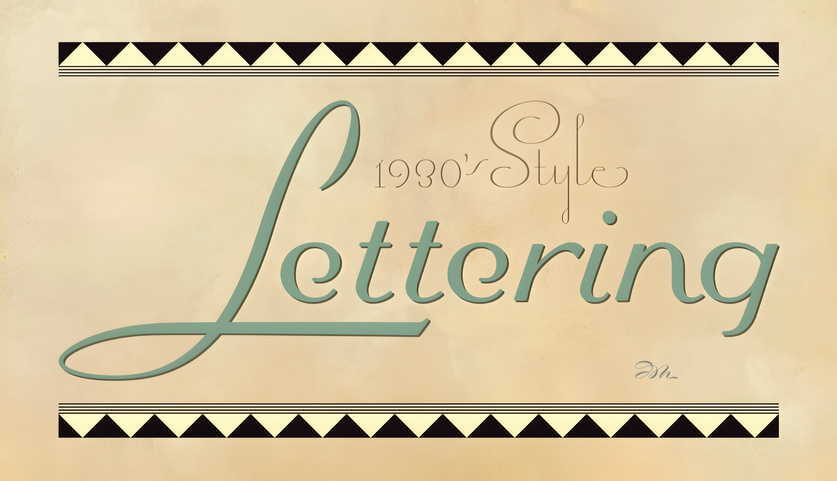 1930's Lettering