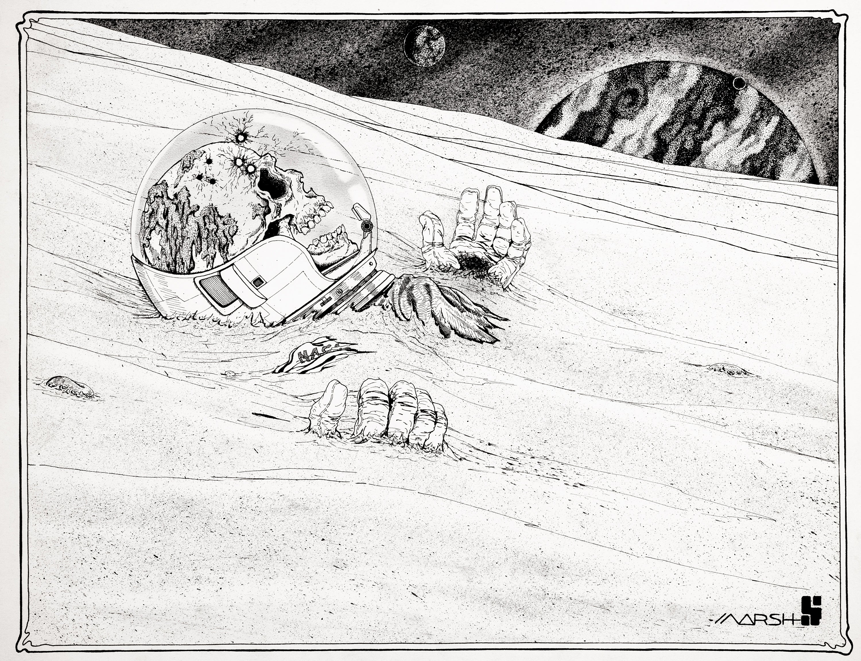 "A Matter Of Intrigue"- Pen & Ink