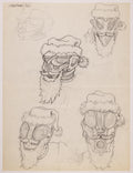 Alien Santa Claus Illustration - Pencil