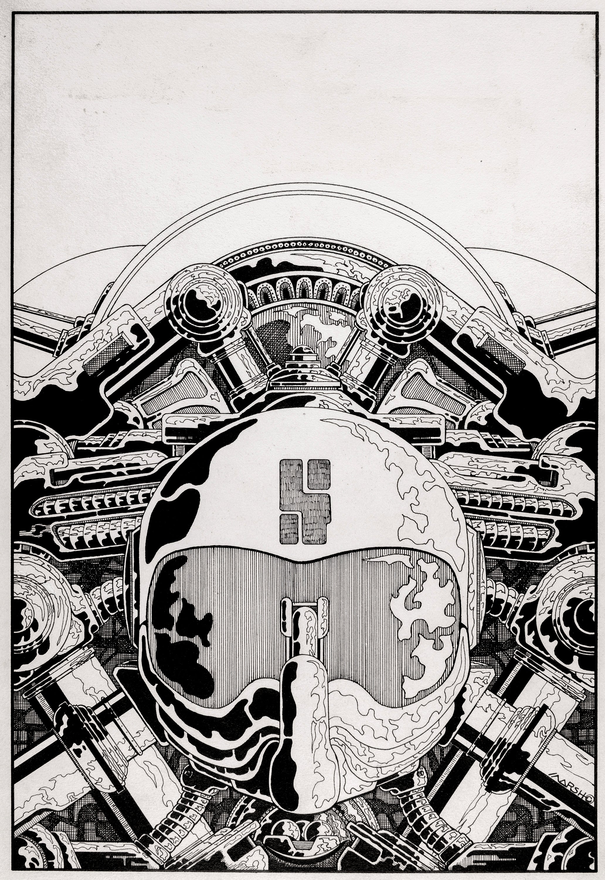 Alien Voice Magazine cover- Illustration