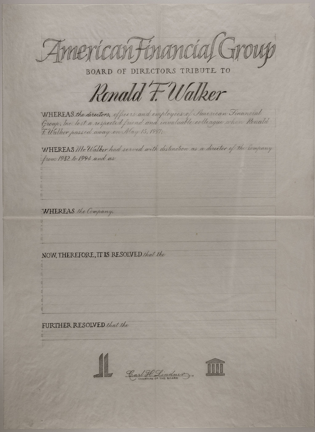 American Financial Group - Certificate Layouts
