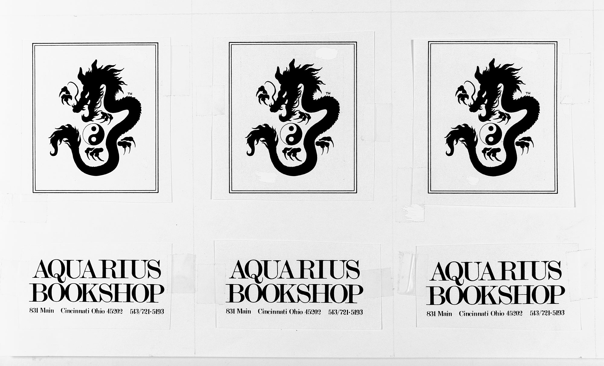 Aquarius Book Store - Dragon Logo