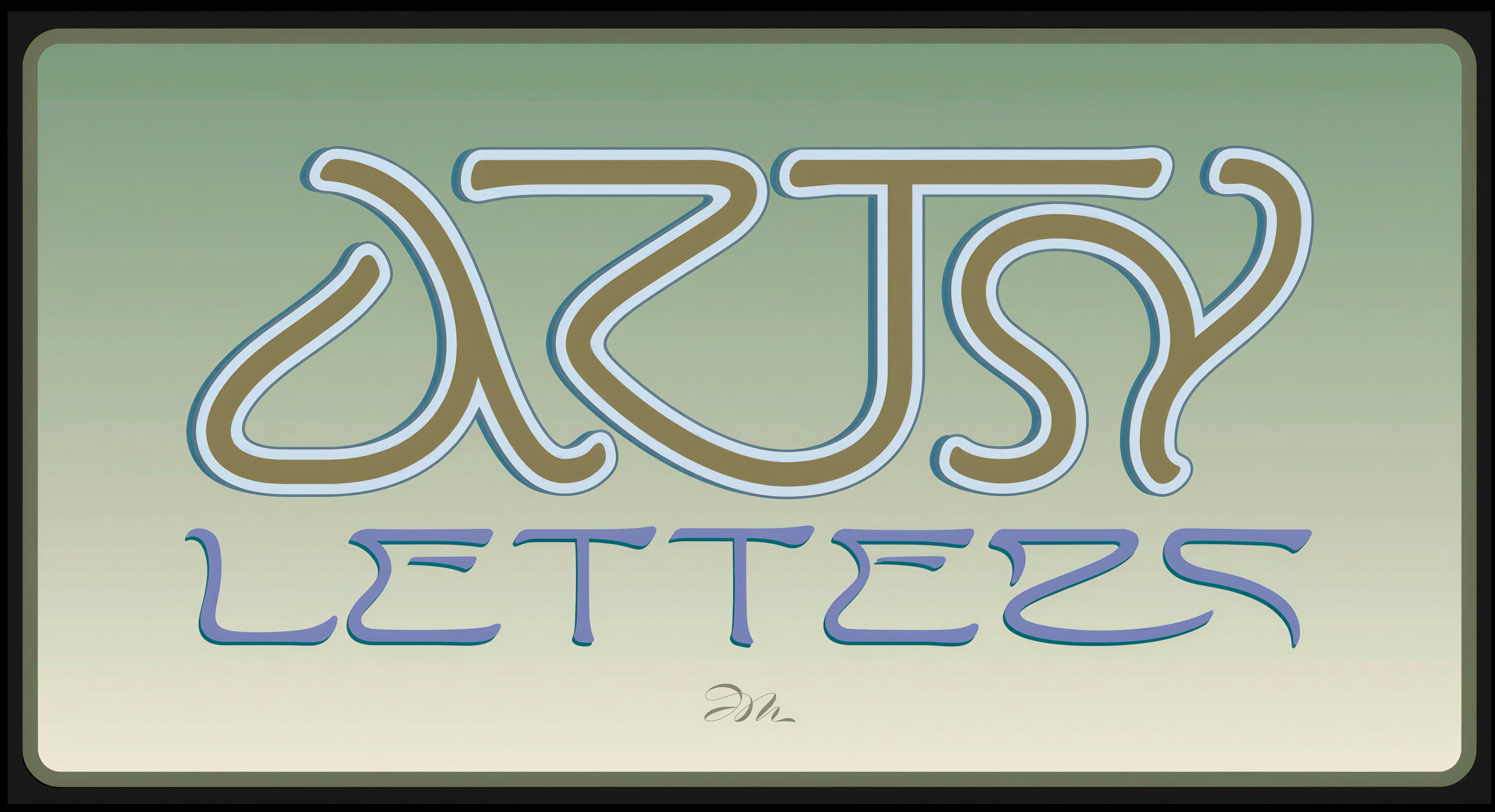 Art Nouveau - "Artsy Letters"