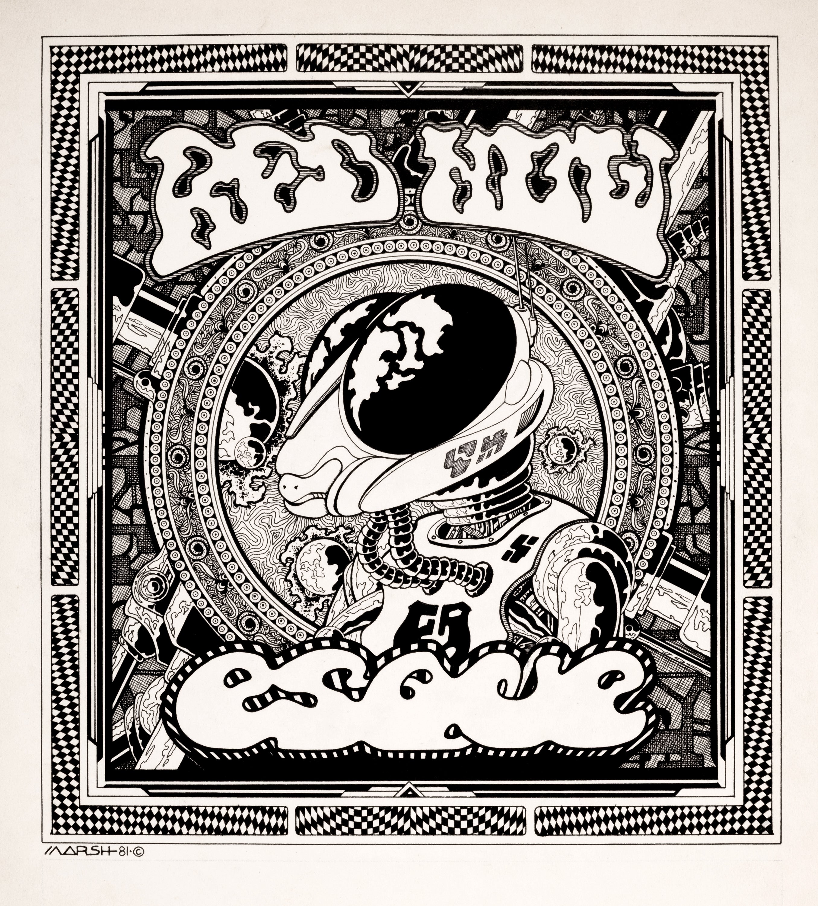 Red Now - Underground Comix Illustration