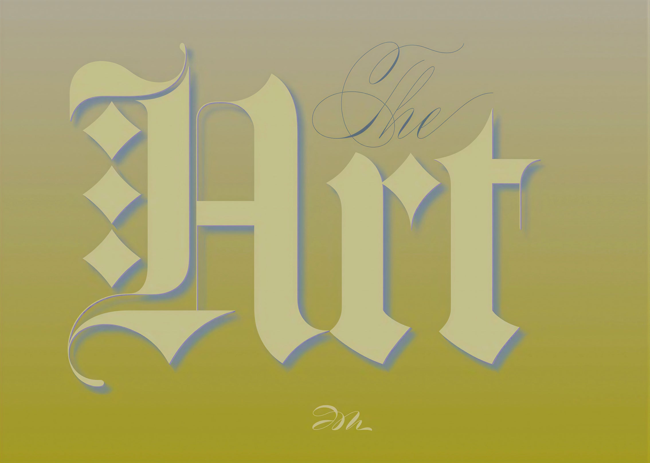 Blackletter - "Art" - Lettering