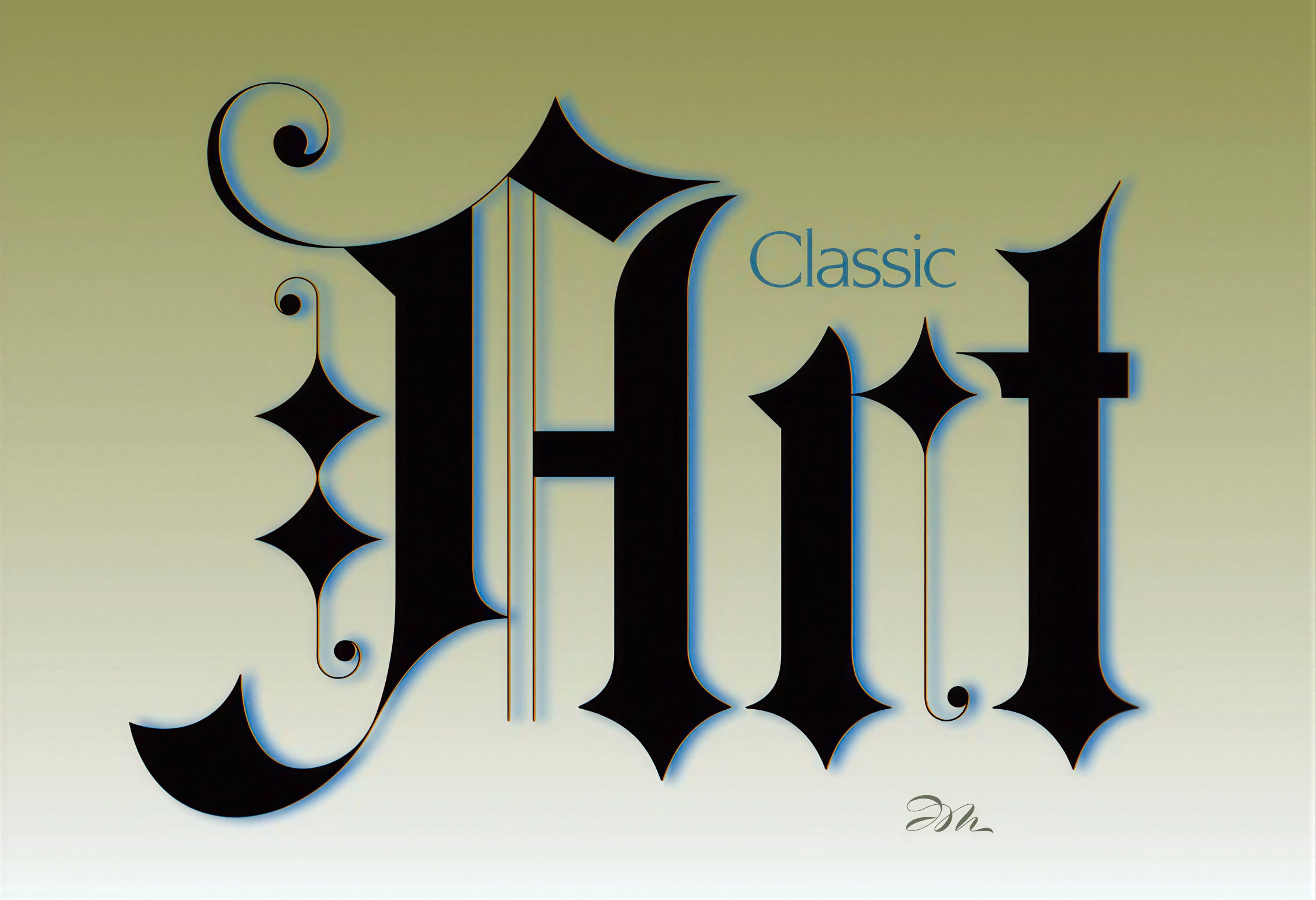 Blackletter - "Art" - Victorian Lettering