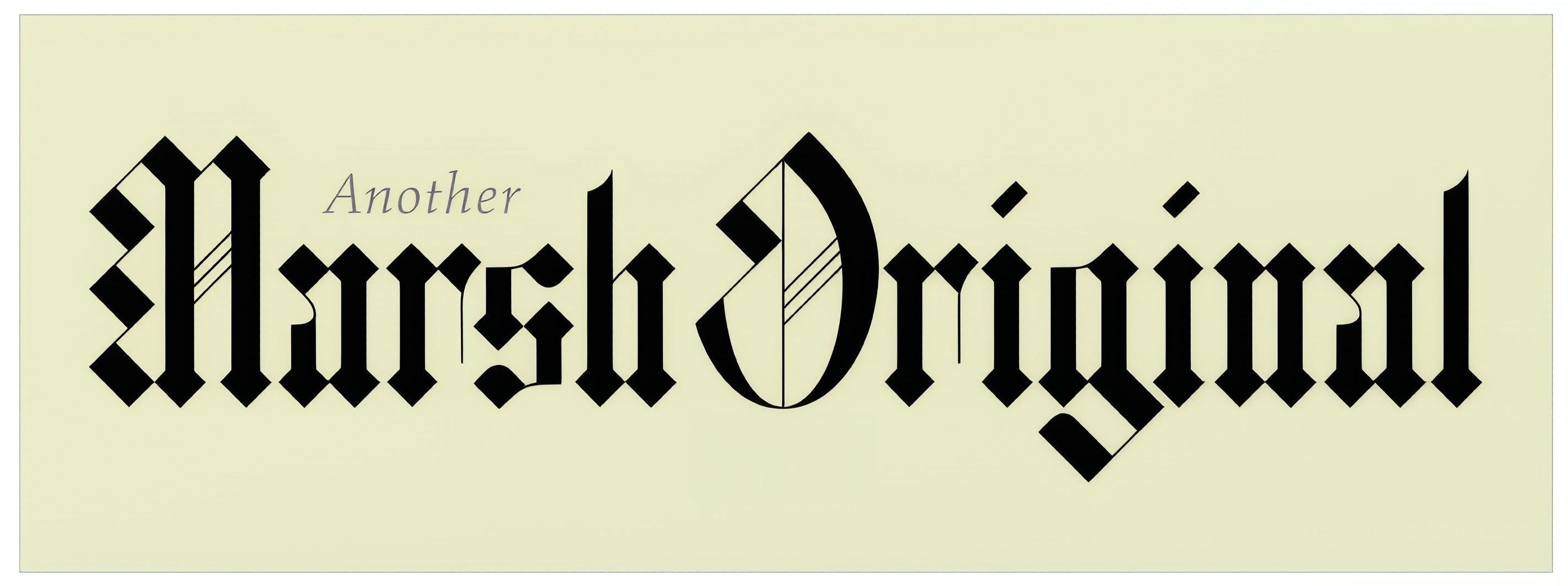 Marsh Original - Blackletter style