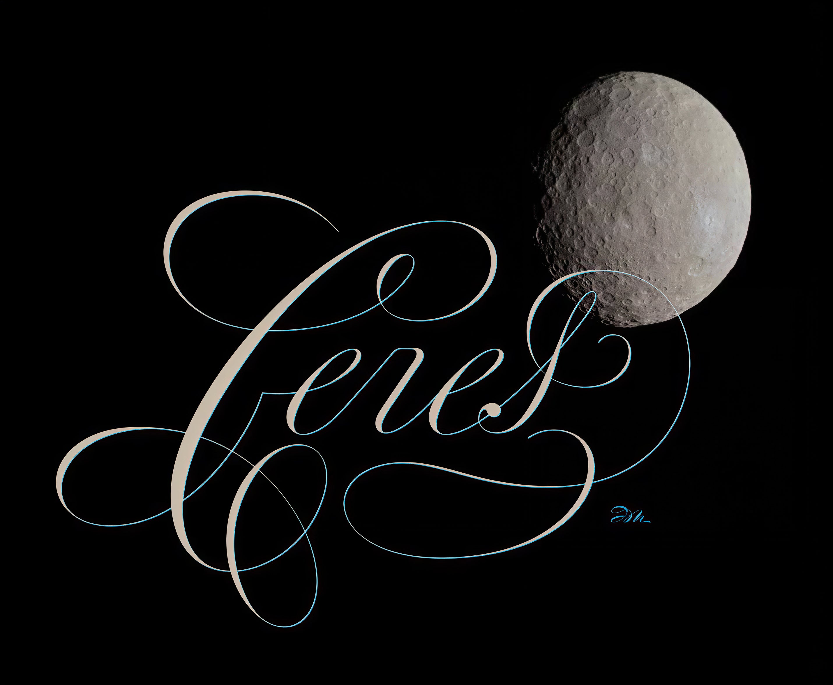 Astronomy - Ceres - English Roundhand