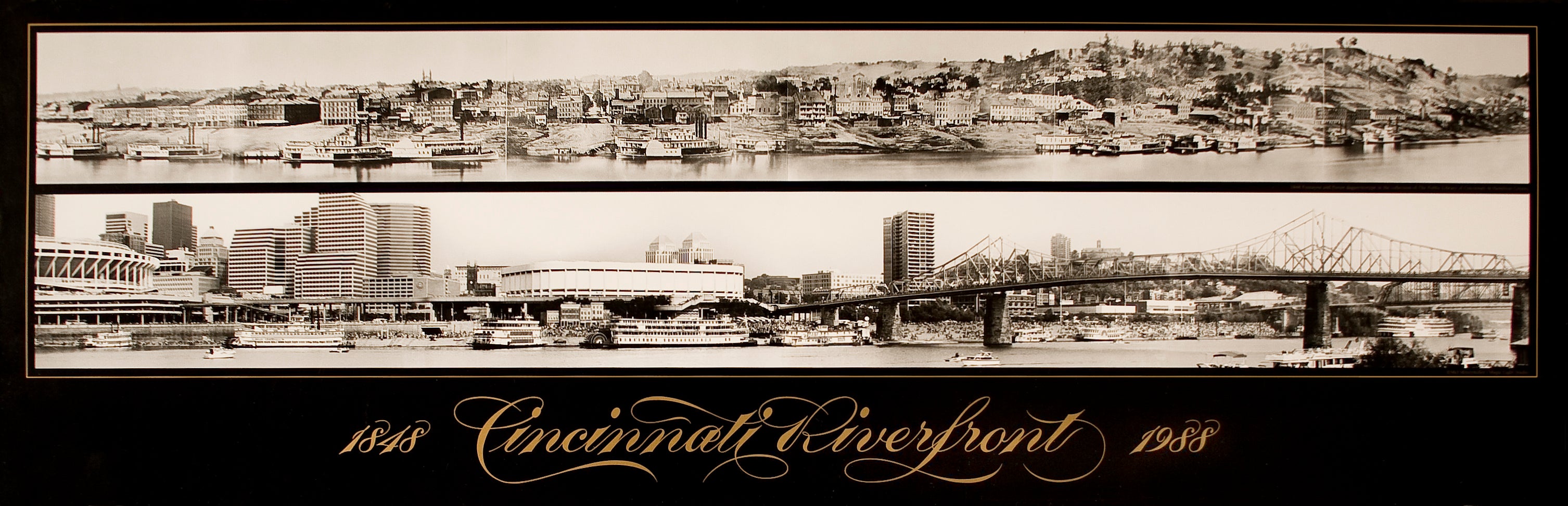 Cincinnati Riverfront Poster