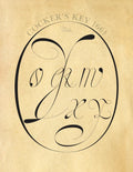 "Cocker's Key" 1661 redrawn.
