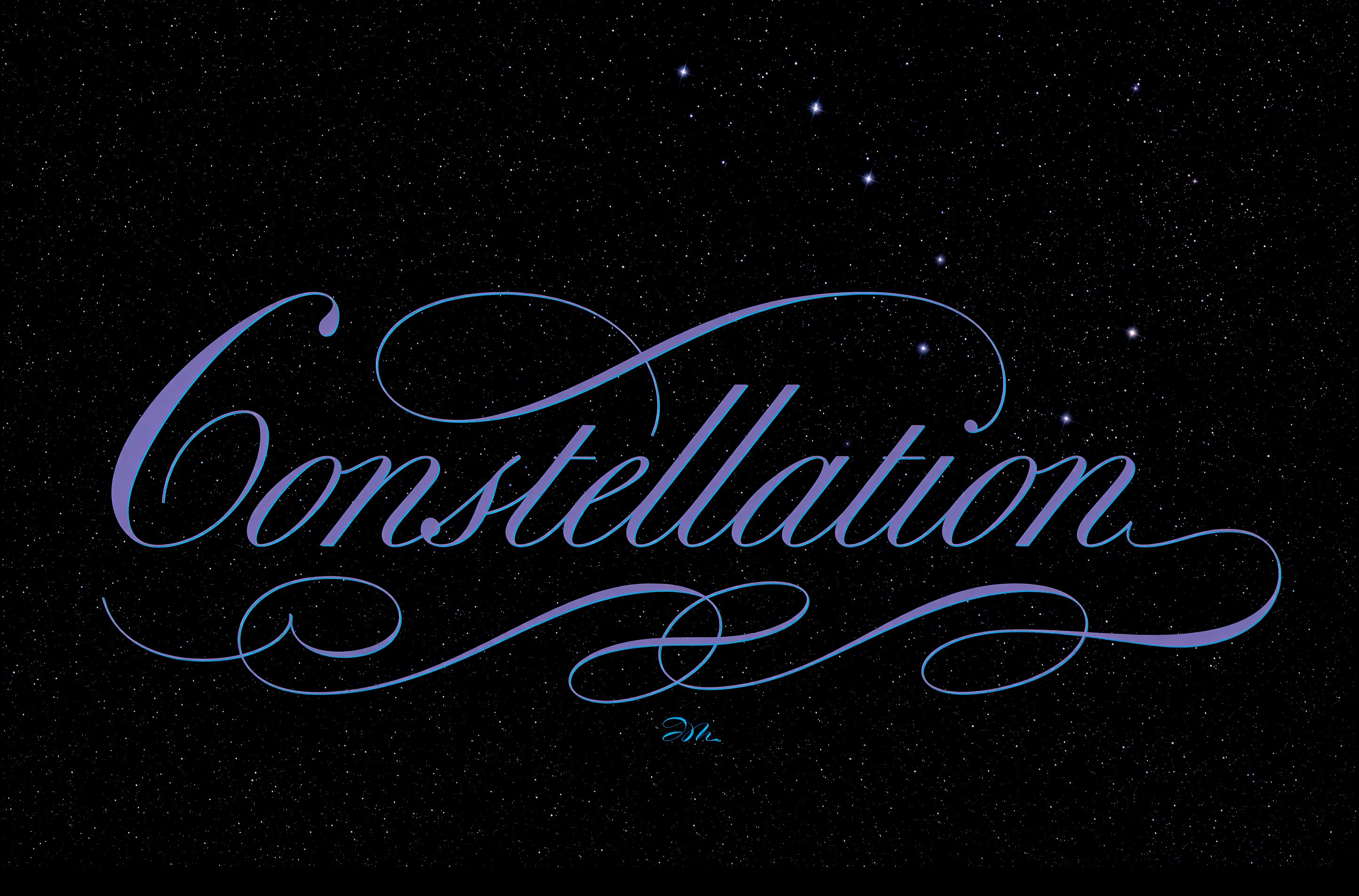Astronomy - Constellation- English Roundhand
