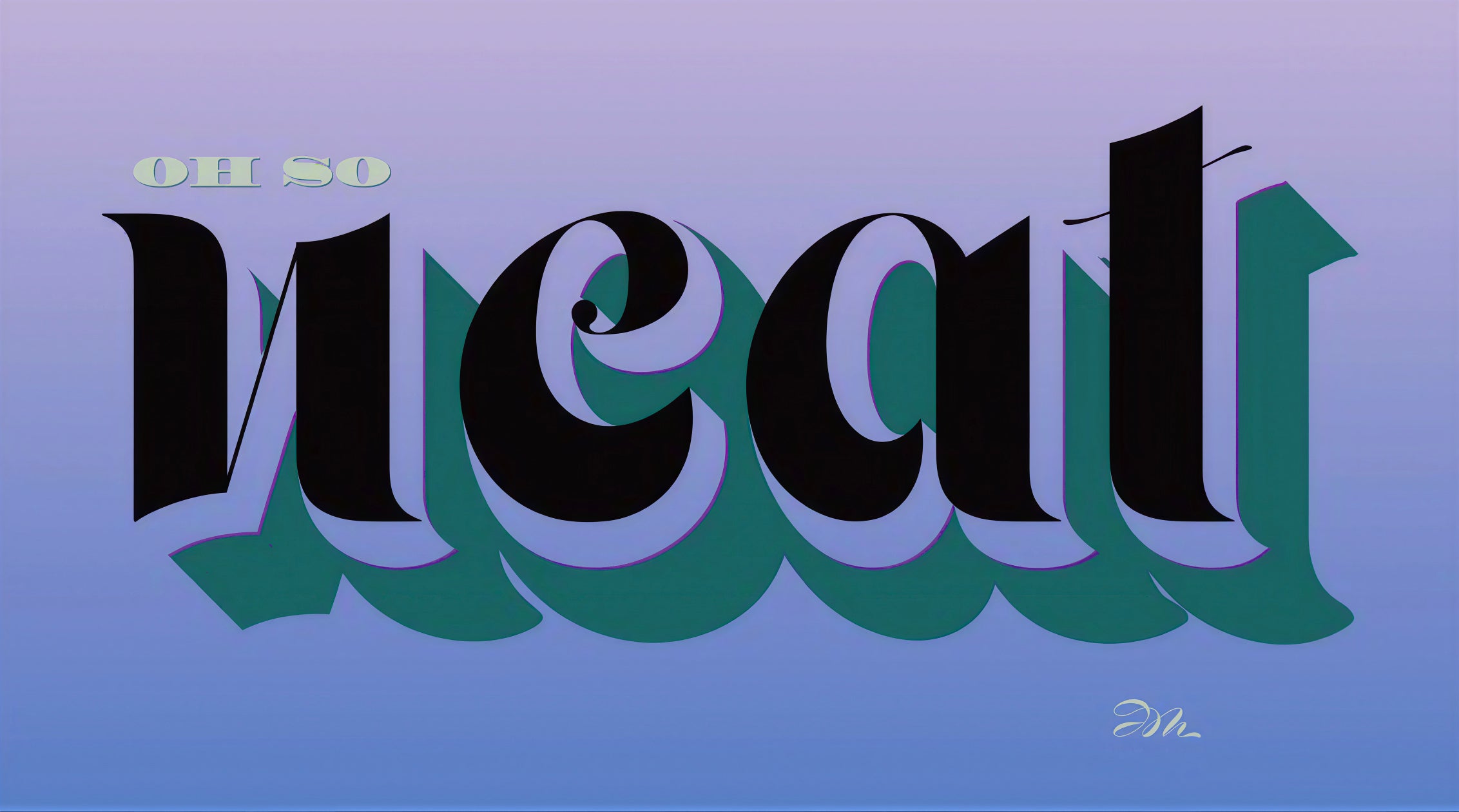 Display Cursive Lettering
