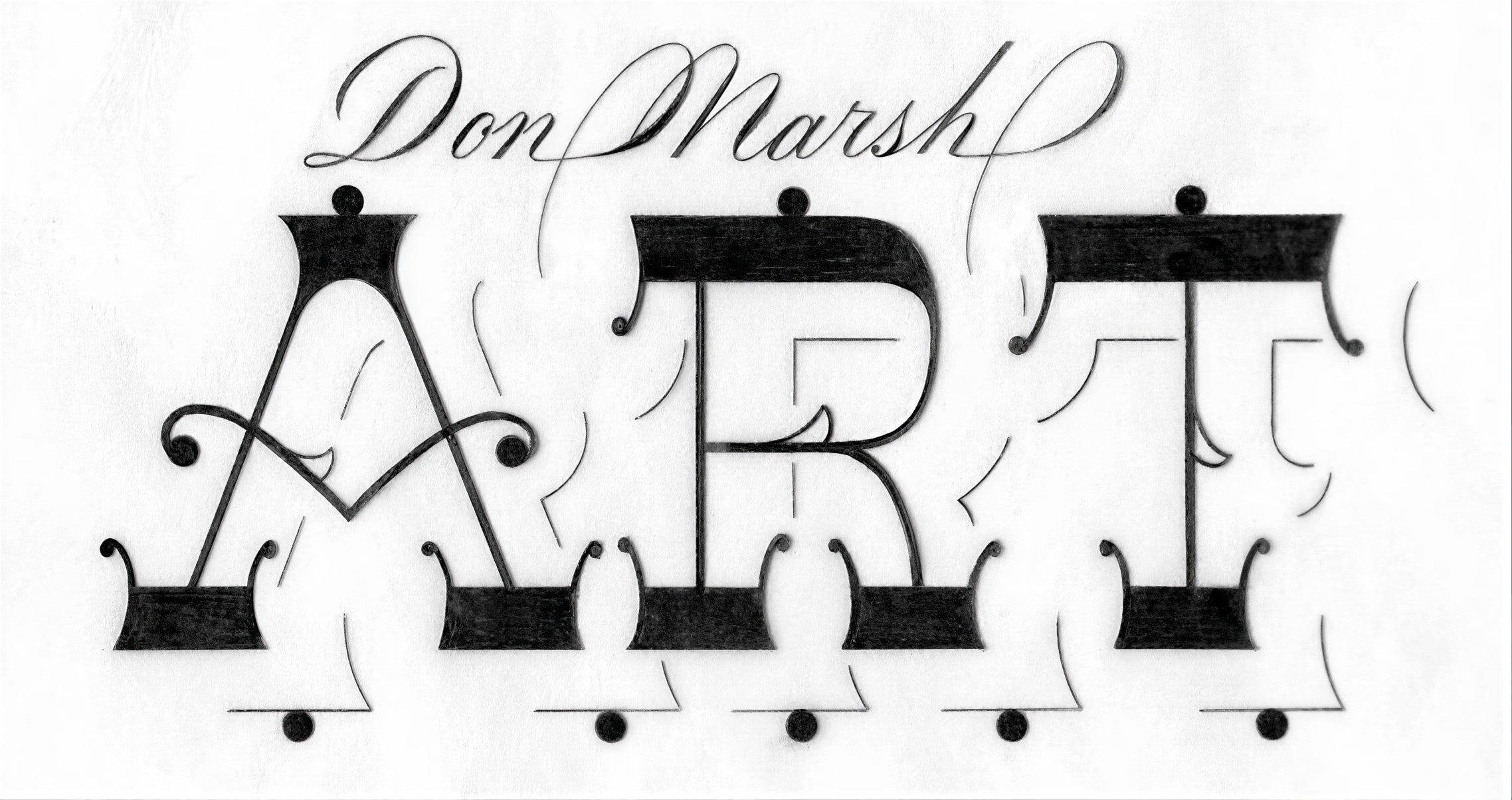 Don Marsh Art Logo - Victorian Ornamental Italian