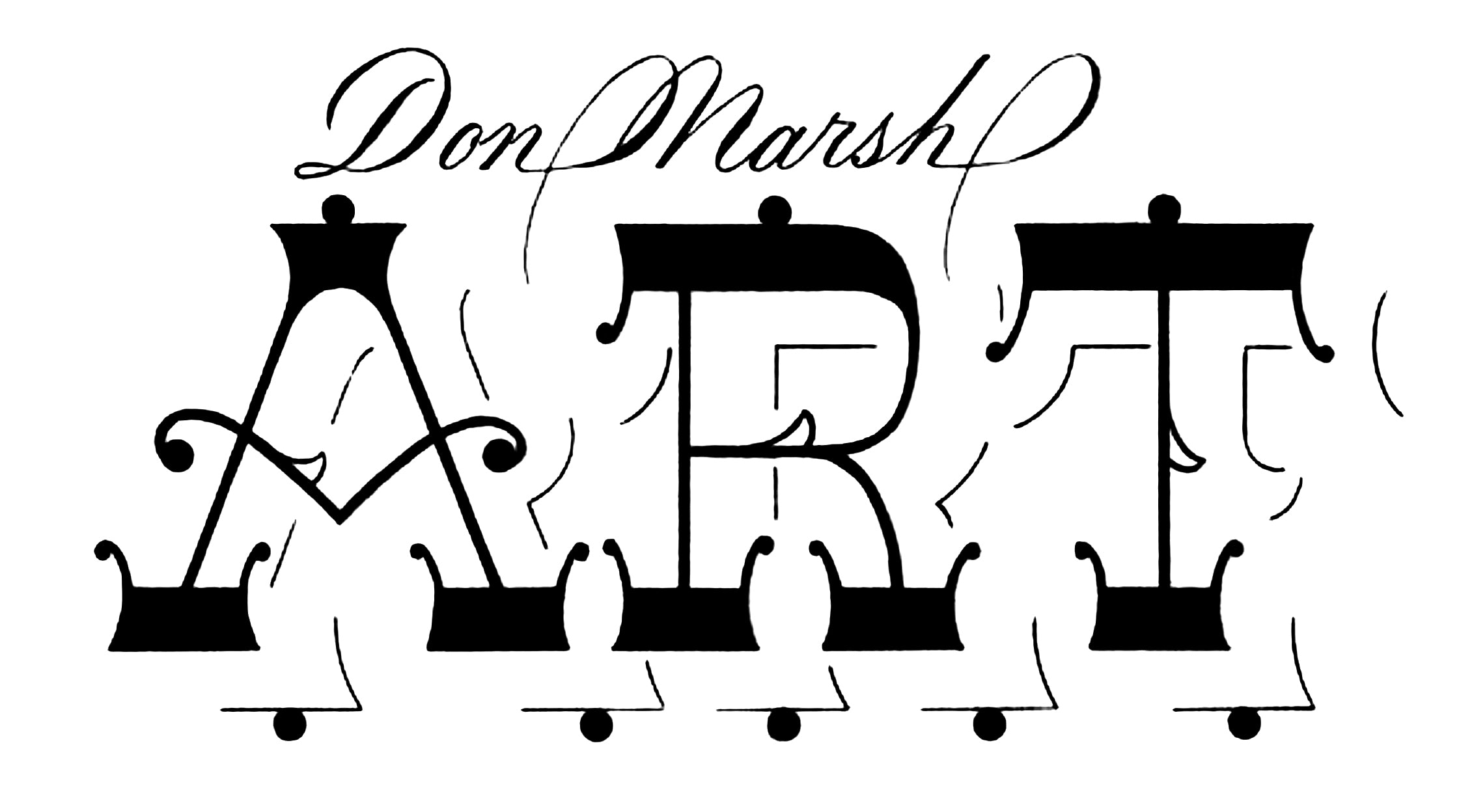 Don Marsh Art Logo - Victorian Ornemental Italian