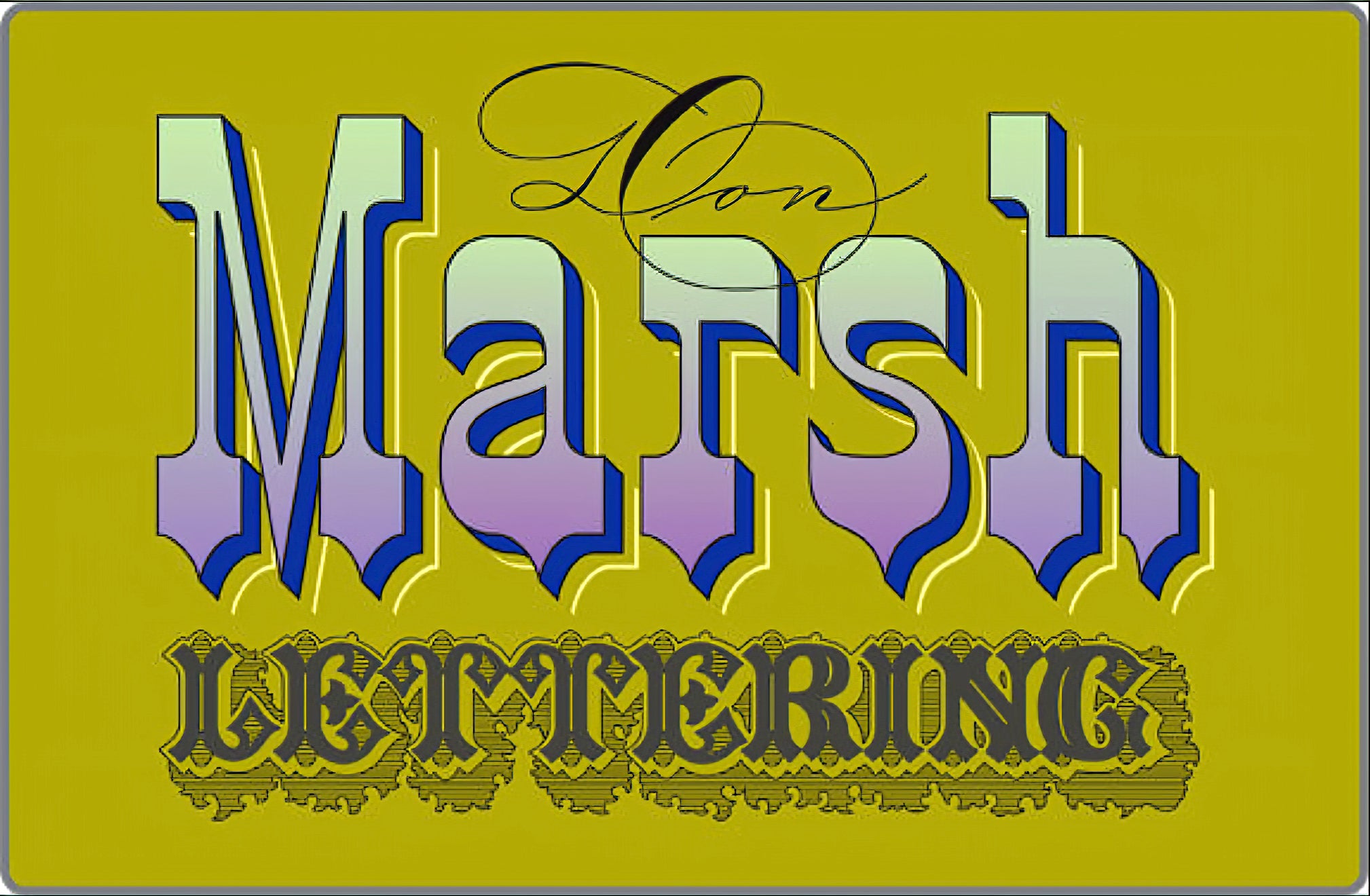 Don Marsh - Lettering logo
