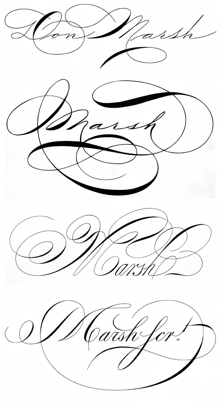 Don Marsh Signatures - Script