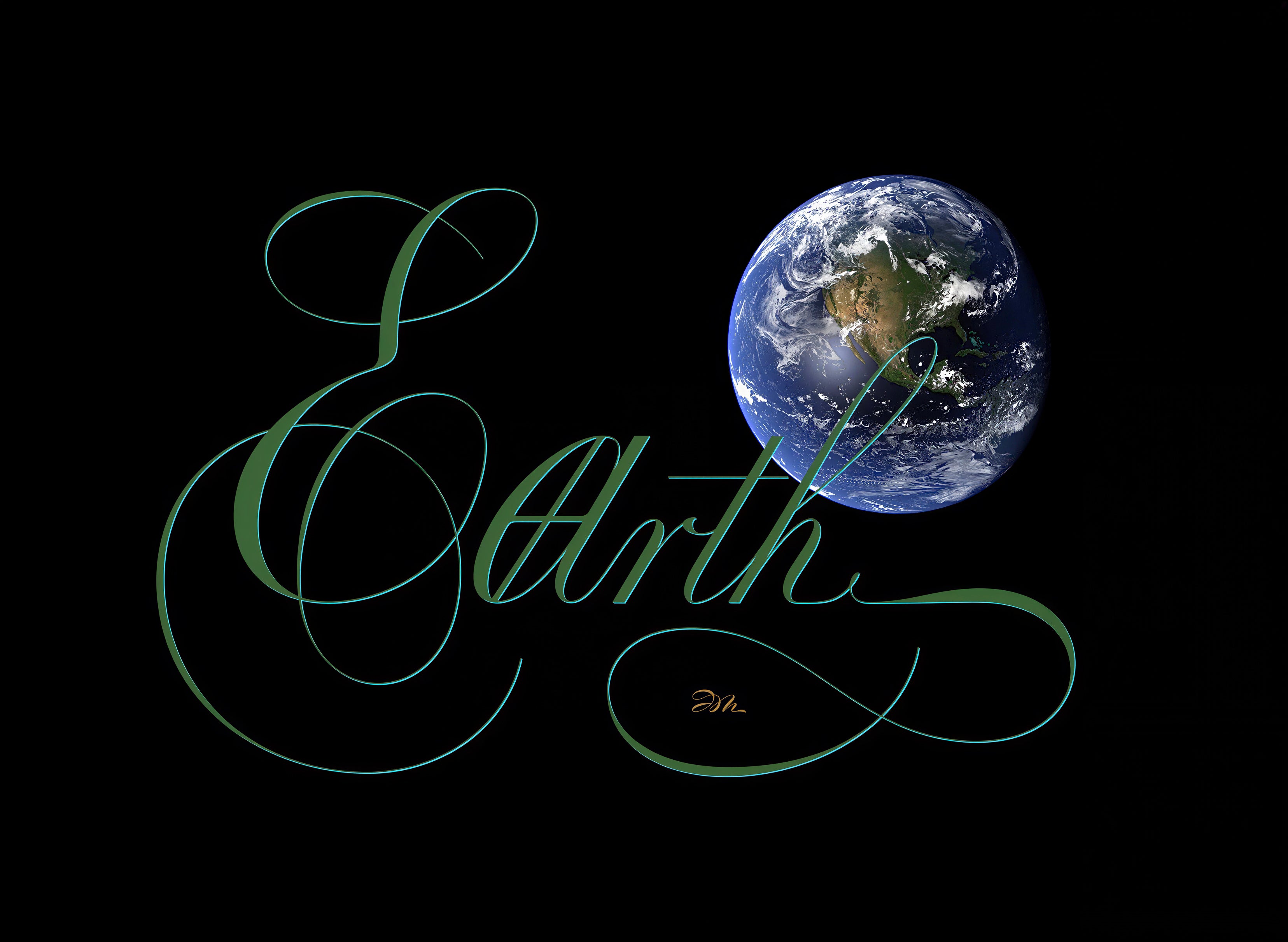Astronomy - Earth - English Roundhand