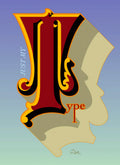 Engrossed Sickle's "T" Lettering