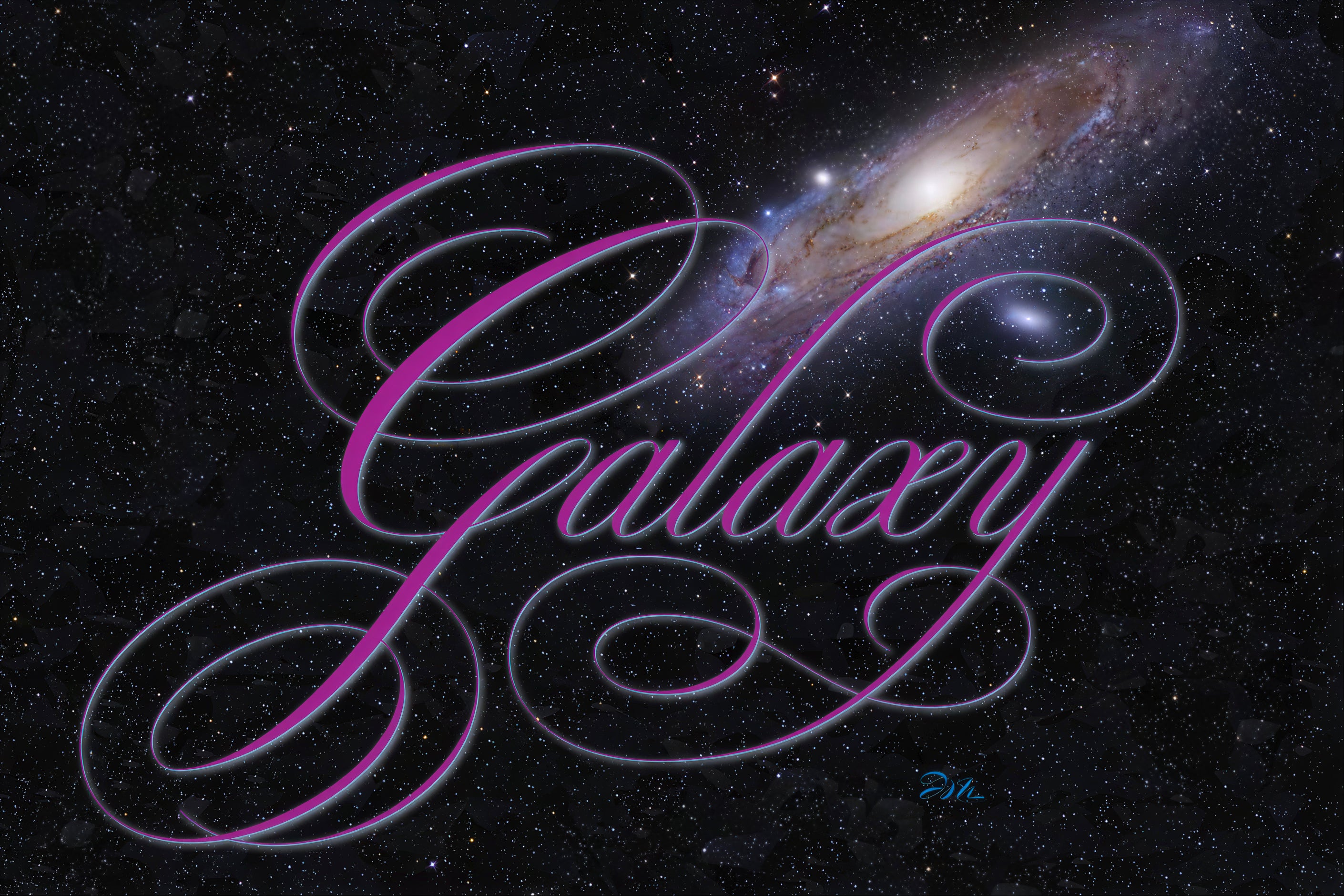 Astronomy - Galaxy - English Roundhand