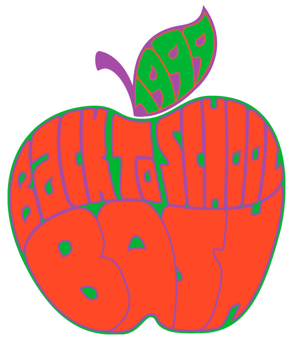 Get Back To School-Psychedelic Lettering