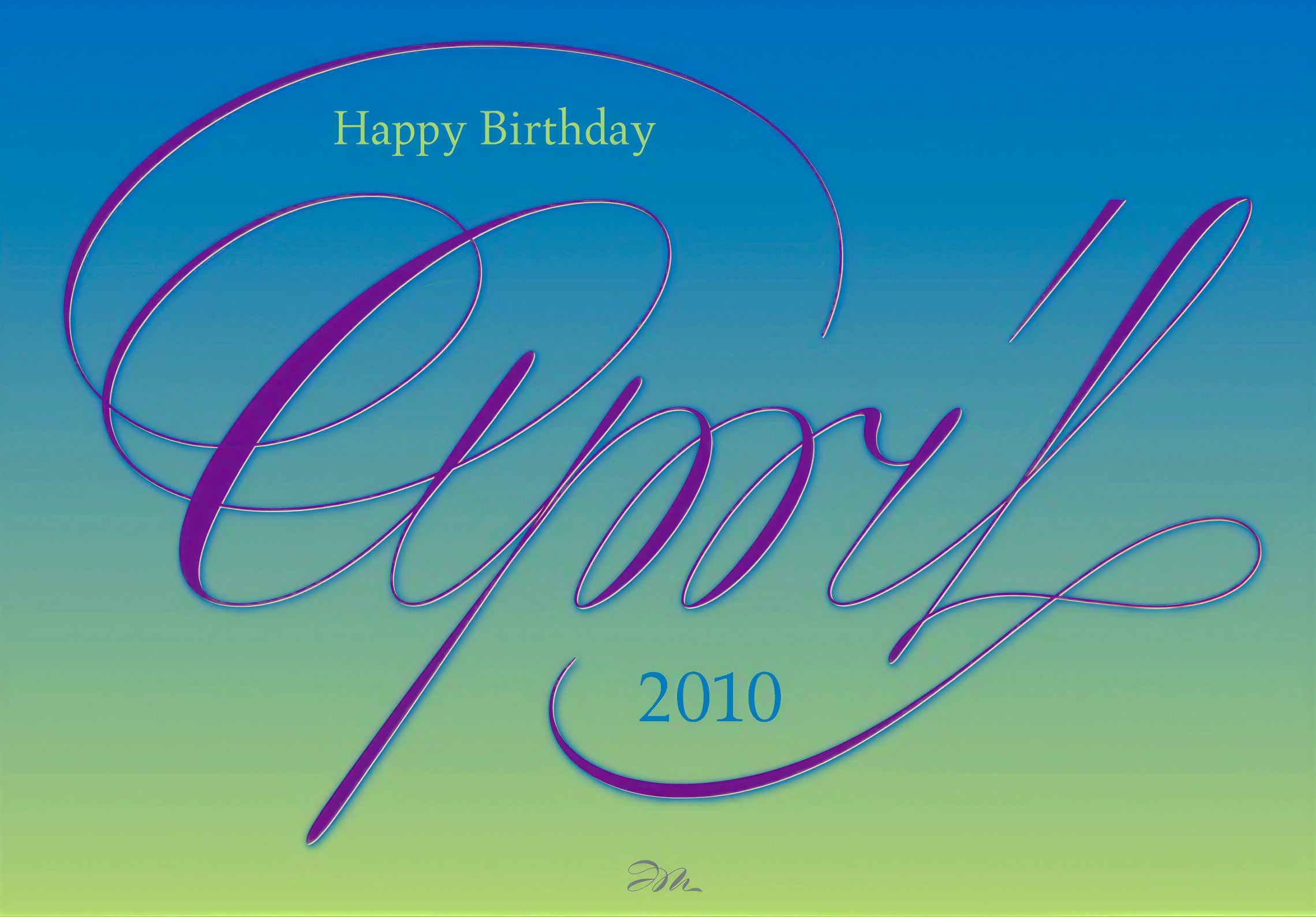 Birthday Wish - April Edwards 2010
