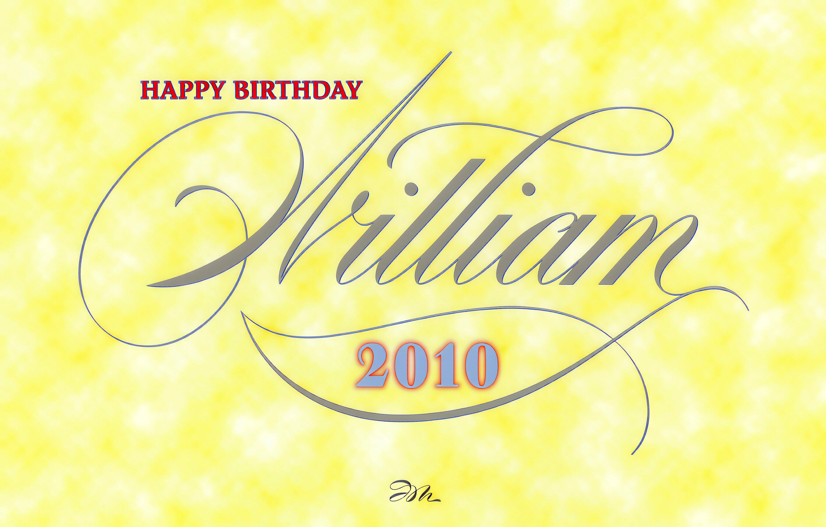 Birthday Wish - William Dickson 2010