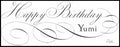 Birthday Wish - Yumi Yamamoto 2010