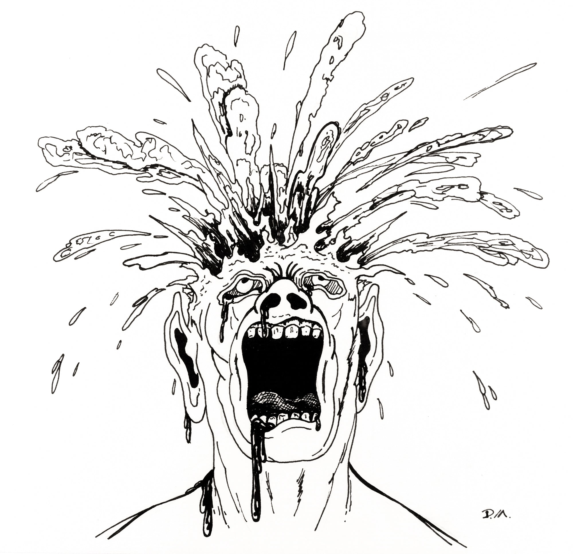 Head Exploding Illustration