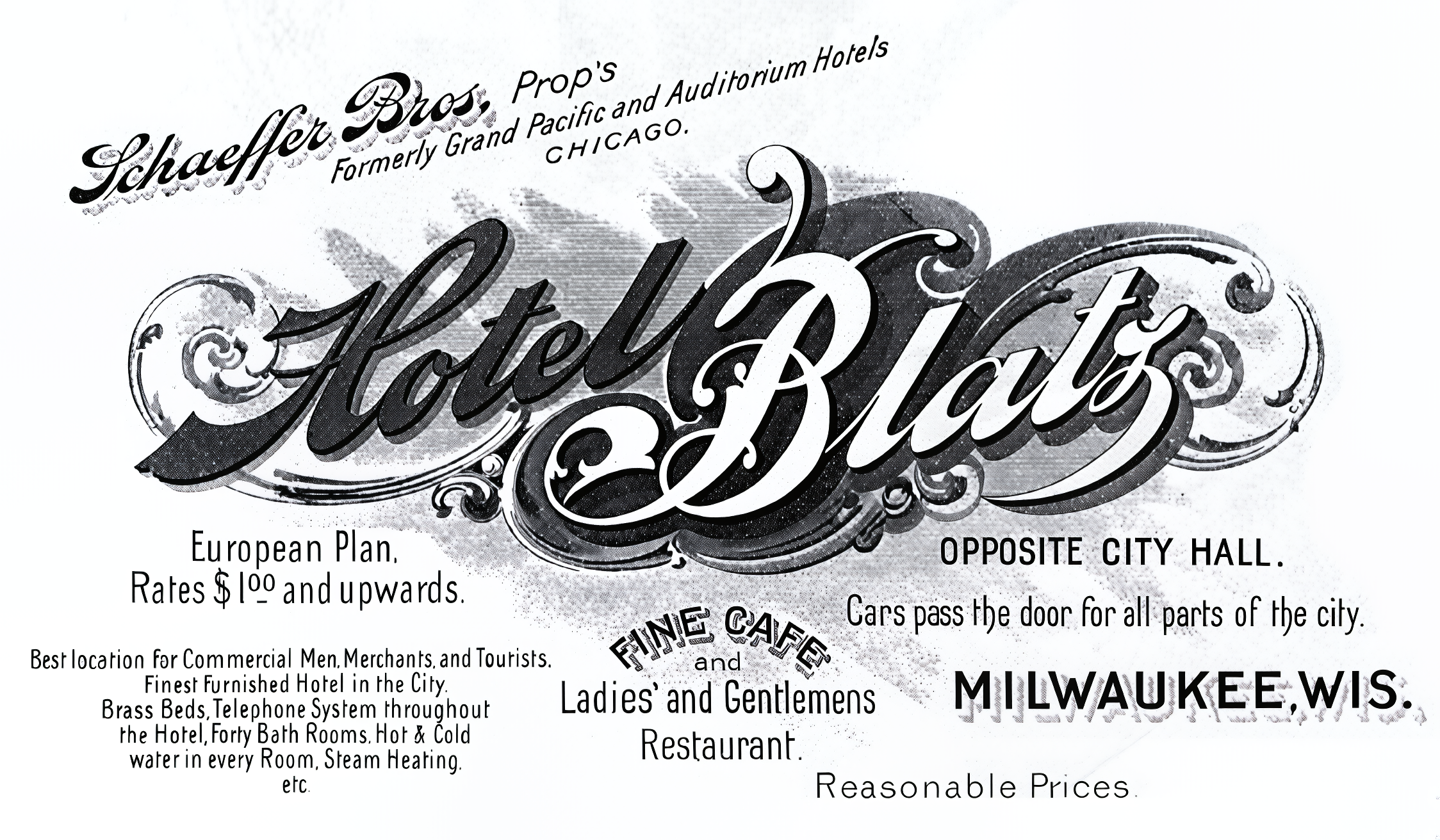 Hotel Blatz Business Card