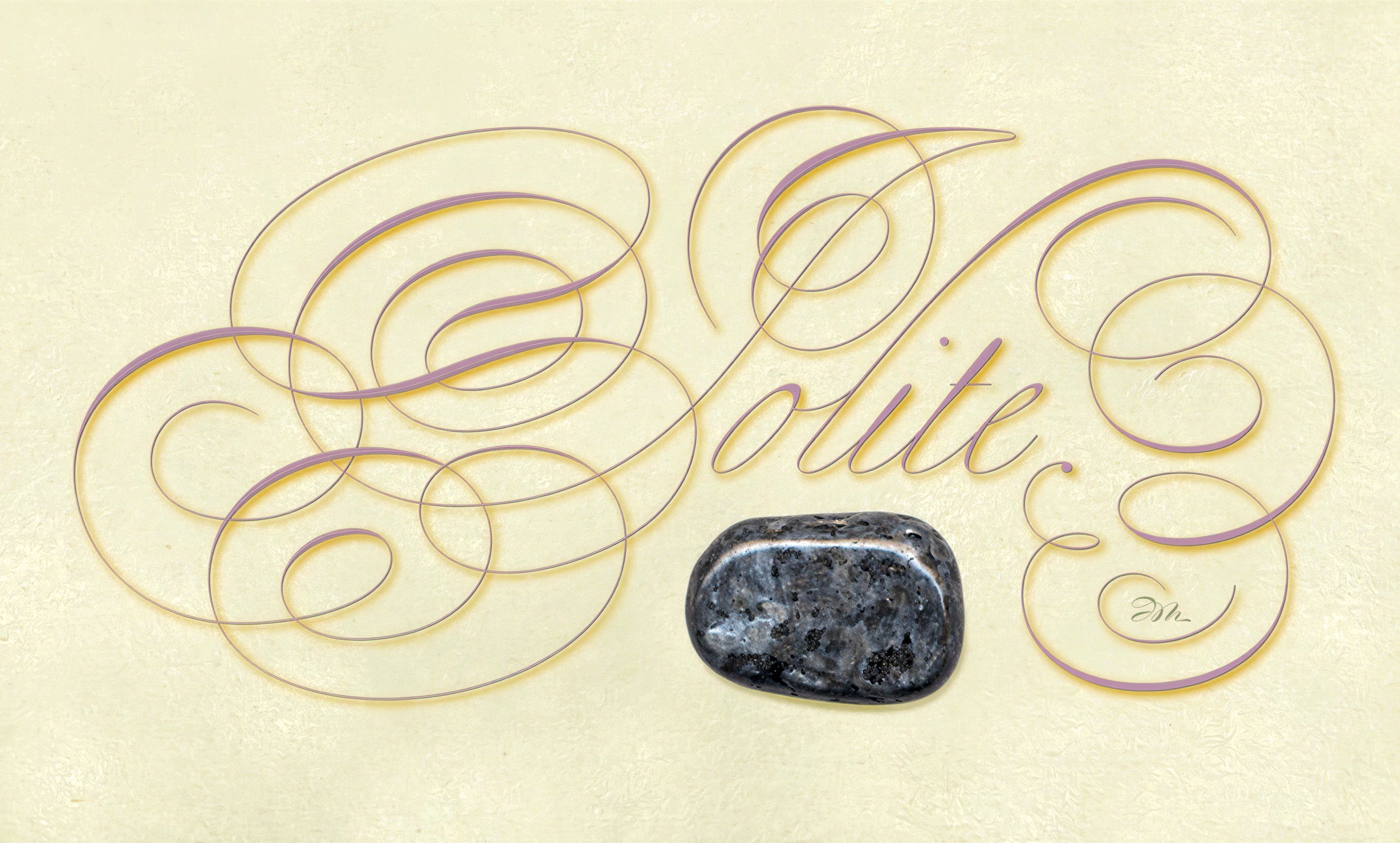 Minerals - Iolite - English Italian Hand