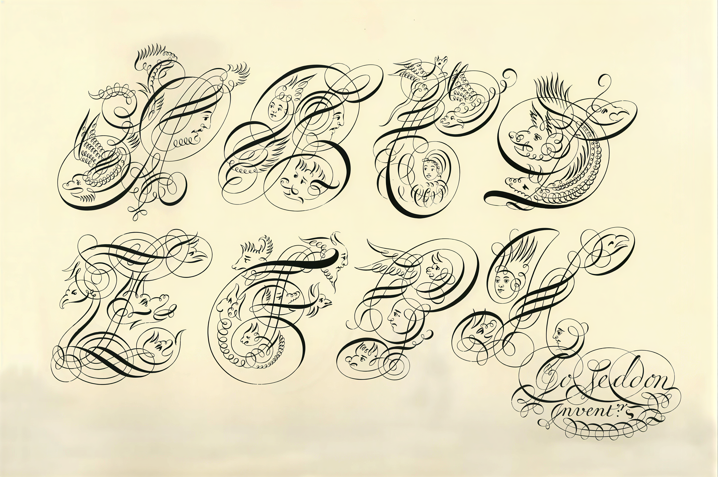 John Seddon - Calligraphic Flourishes Samples