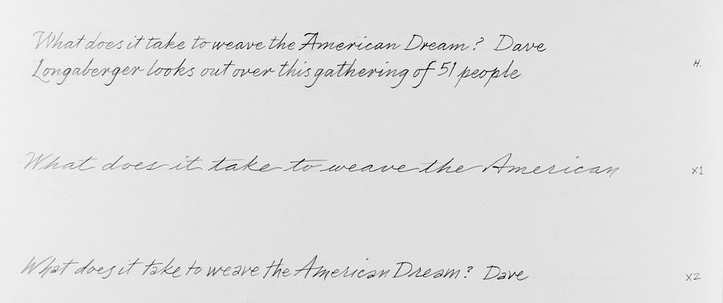 Longaberger Baskets - Script