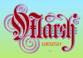 Marsh Design Logo - Arts & Crafts Nouveau