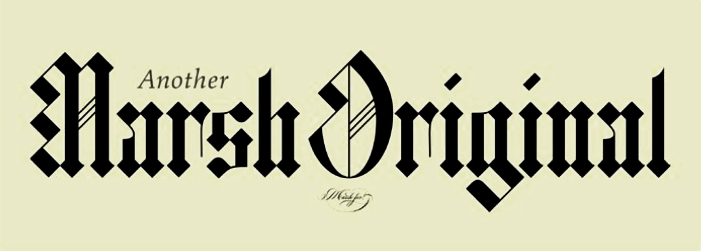 Marsh Original - Blackletter style