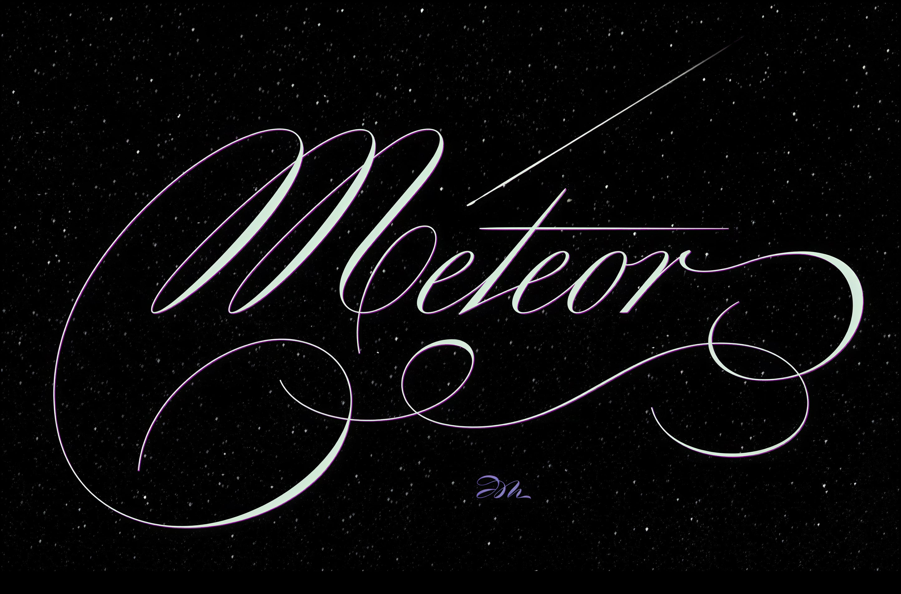Astronomy - Meteor - English Roundhand