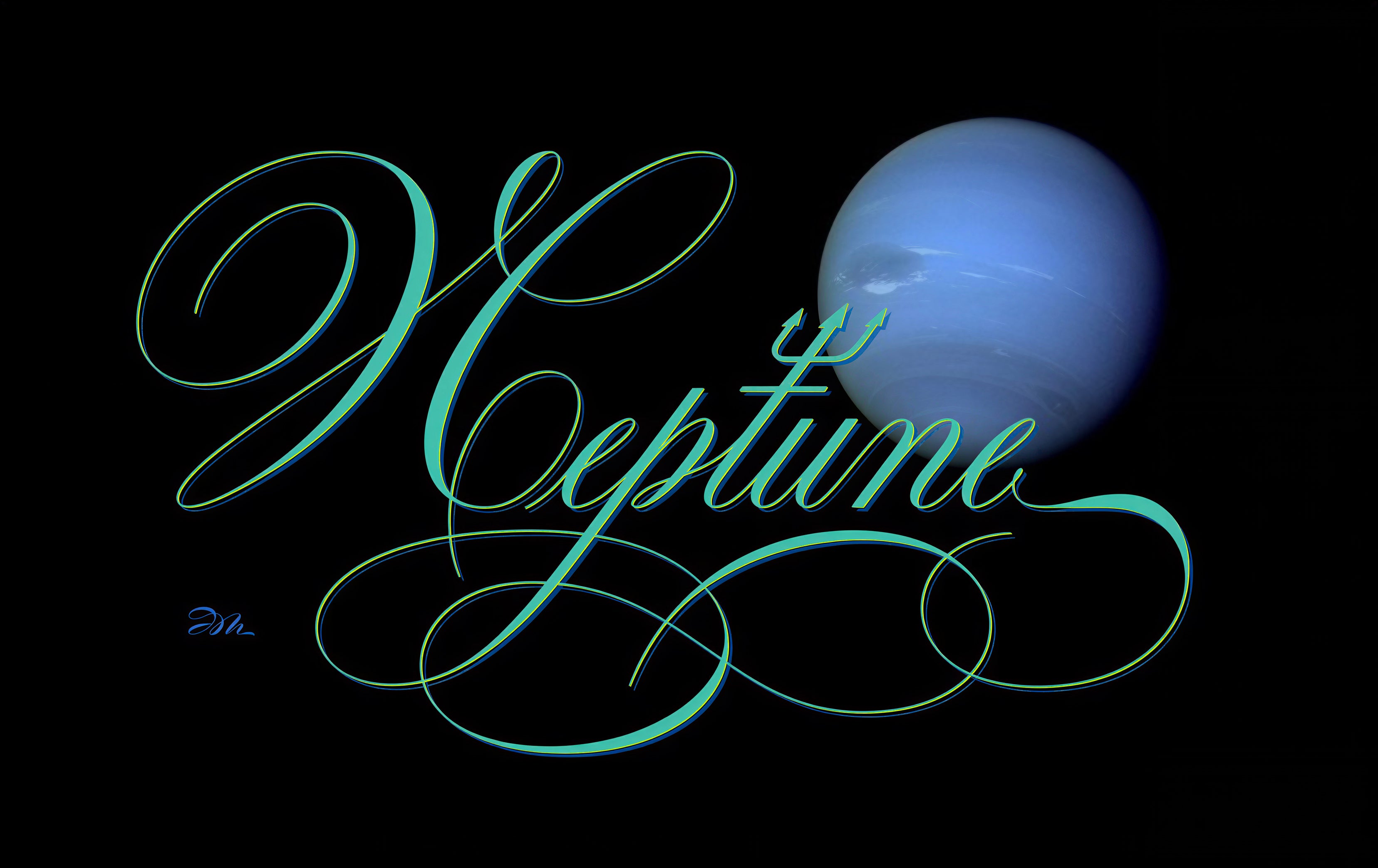 Astronomy - Neptune - English Roundhand