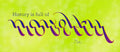 Novelty Lettering - Medially Deviating Brownian