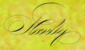 Novelty Lettering - Reversed Shade American Script