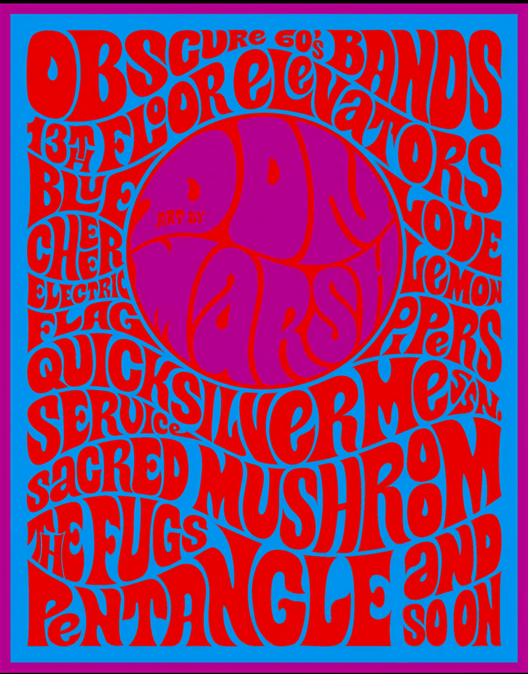 Psychedelic - Rock Poster