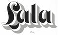 Original Engrossers Script Style - "Lala"