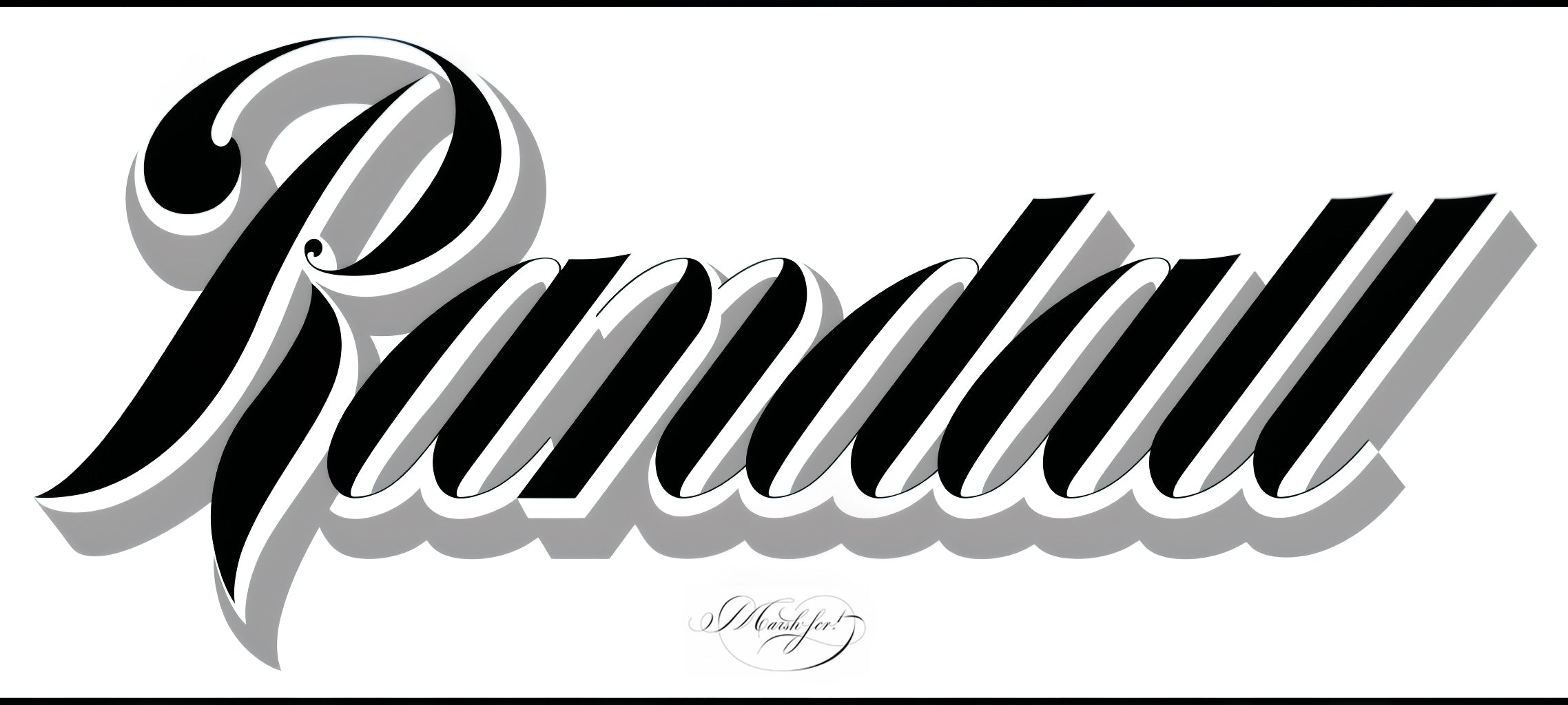 Original Engrossers Script Style - "Randall"