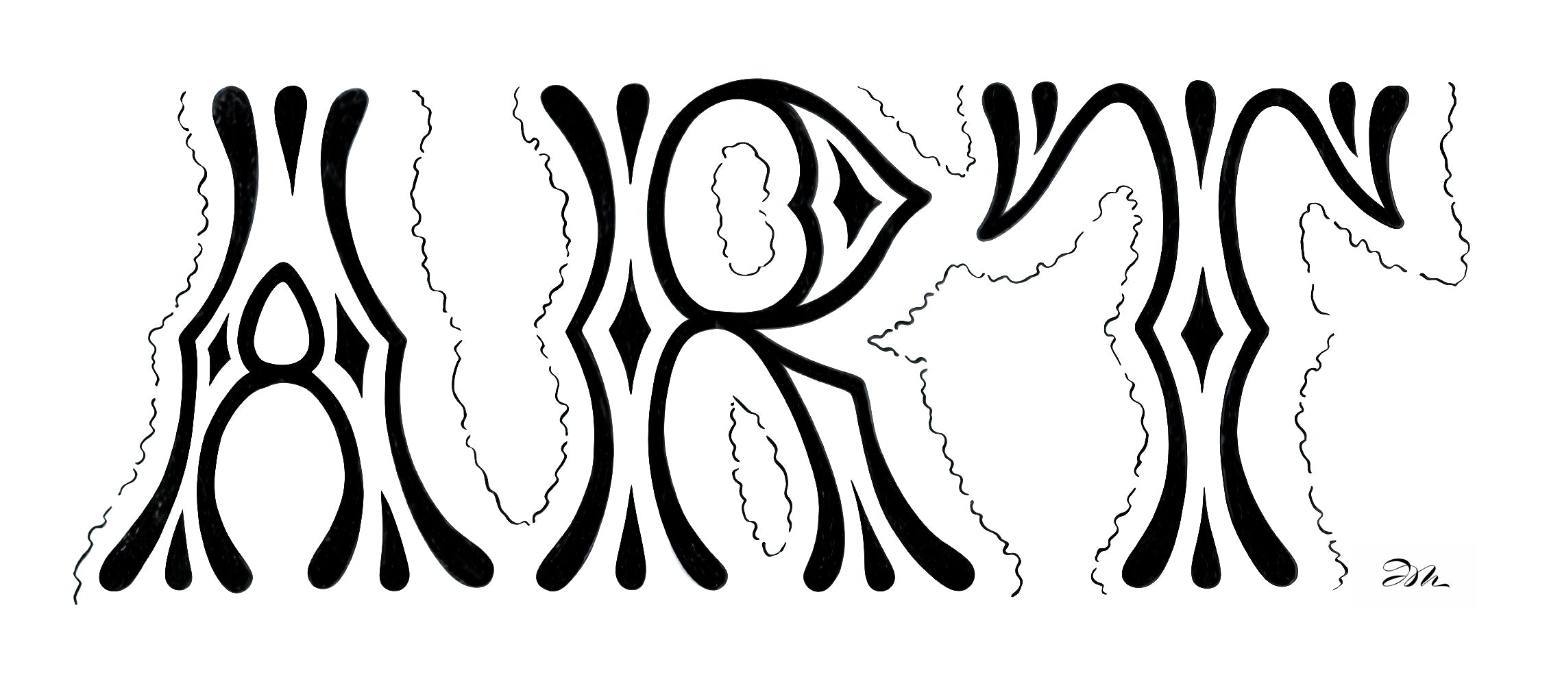 Ornamental Lettering - "Art"