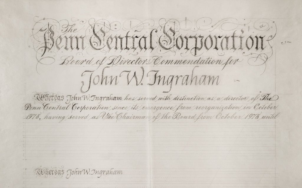 Penn Central Corporation - Certificate Layout