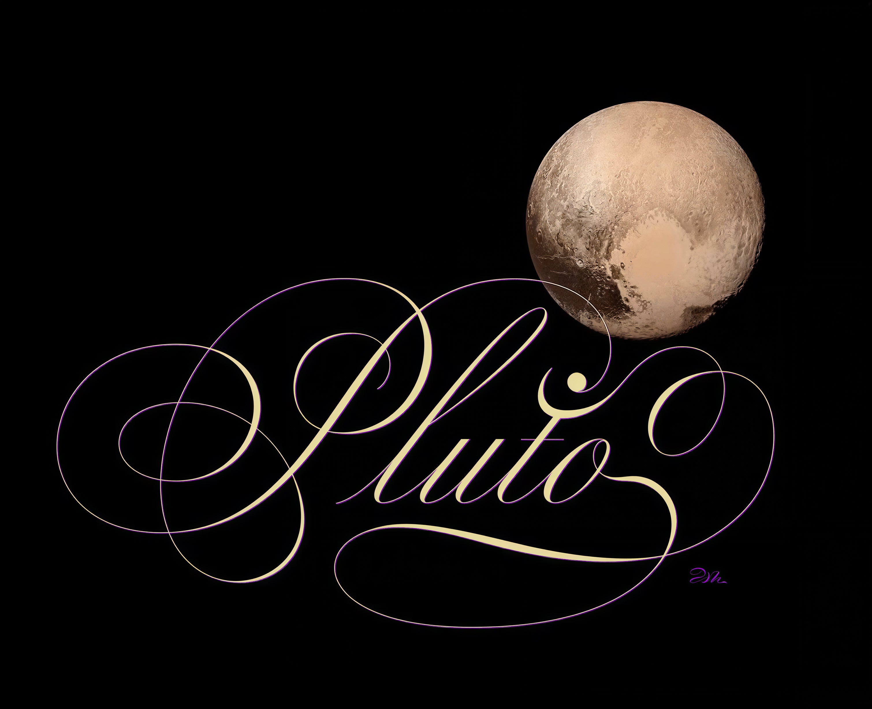 Astronomy - Pluto - English Roundhand