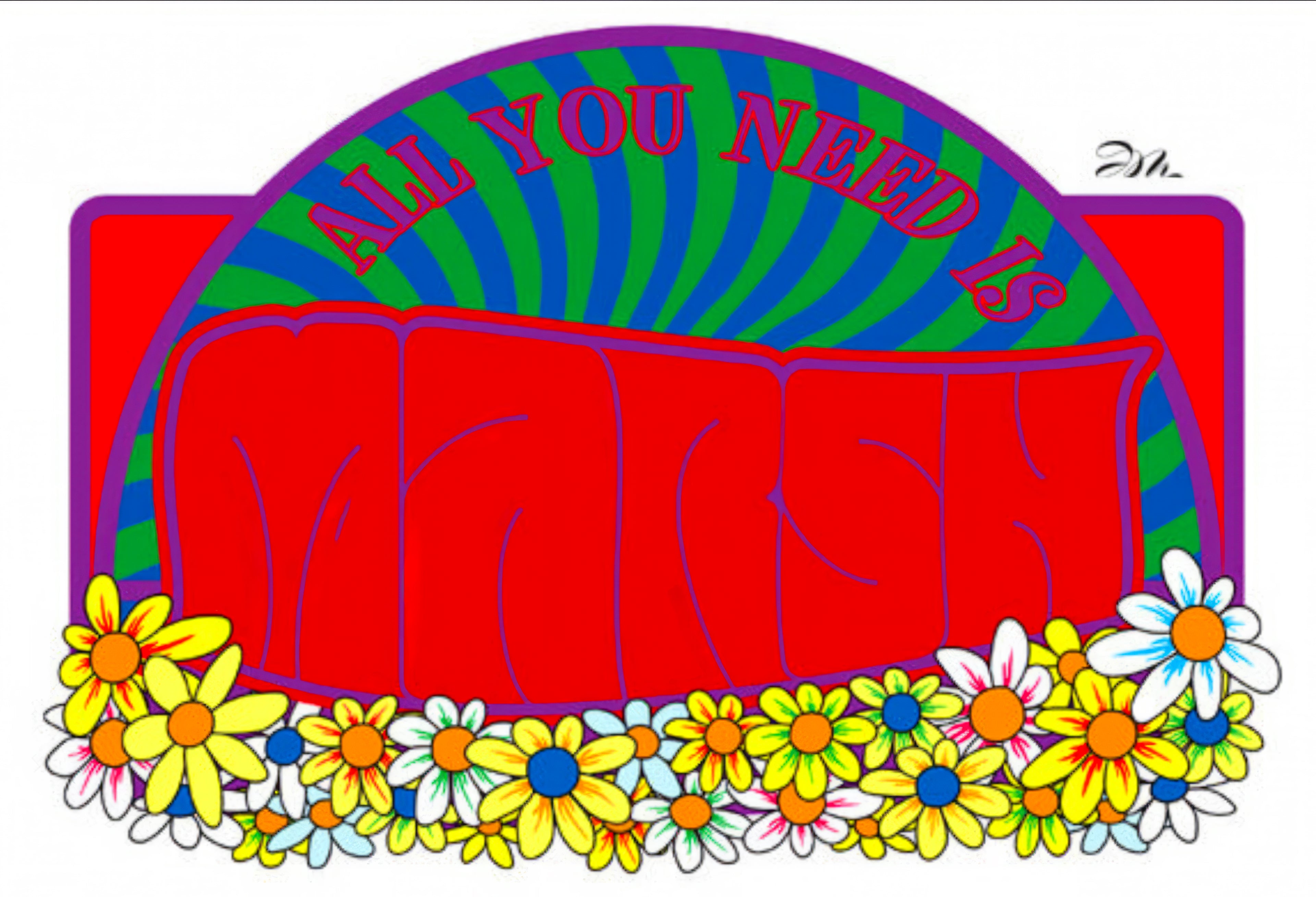 Psychedelic Lettering - "All You Need Is Love"